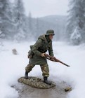Britains World War 2 German 25338 German Grenadier Advancing With K98