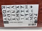 Stampin Up Lovely Letters Upper Alphabet Rubber Stamps Double-mounted Set New 