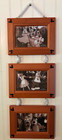 Disney Parks Mickey Mouse Cherry Wood Vertical Hanging Picture Frames New In Box
