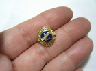 Vintage Solid 10k Yellow   White Gold Past President Lions Club Lapel Tac Pin