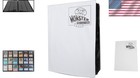 Monster 9 Pocket Matte White Trading Card Binder - Holds 720 Cards In Style