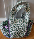 Vera Bradley Mini Duffle Handbag Teeny Mini Doll Child Green Lilac Red- New 