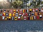 Set Of 40 Nautical Signal Code Flags - High Quality  Hand Sewn  Double Sided 