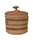Lidded Attu Basket   alaska  Made On Attu Island In Aleutians