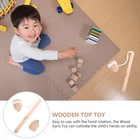  Wooden Spinning Top Toy Gyro Playthings Kids Gyroscope Child Old Fashioned Toys