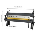 24  Pan And Box Brake Sheet Metal Pan And Box Metal Brake W  Removable Fingers 