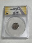 1899 Canada 5 Cents Small Silver Coin Graded Vf 20 Details Cleaned By Anacs