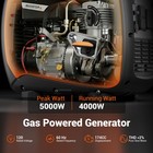 Open Box Edfurden 5000w Gas Inverter Generator Quiet Portable For Rv Camping