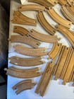  49 Pc Wooden Train Track Lot Curves Straights Goli Toys Compatible Brio Thomas