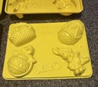 2 - Jello Jell-o Jigglers Easter Egg Molds Chick Rabbit Egg Butterfly 6 In Each