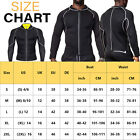 Neoprene Sauna Sweat Shirt  Weight Loss Zipper Long Sleeve Body Shaper Workout 