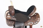 Hilason Western Horse Saddle American Leather Treeless Trail Barrel   For Horses