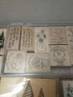Lot Of 72 Assorted Wood Mounted Rubber Stamps Stampin  Up     Others Vintage