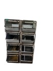 Steel Storage Drawers W stackable Frame Old Green L 20  X W 10  X H 8 5 