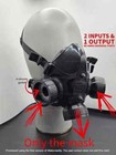 Upgraded Honeywell Half Gas Mask With Rd 40mm Universal Connections Breath Play
