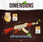 Luxury Gold Ak47 Glass Gun Decanter With Grenade Glasses   Reusable Ice Cubes