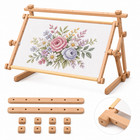 Adjustable Wood Embroidery Stand For Holding Frames Or Hoops 15 7    22 In
