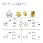 Thumb Nuts Brass Knurled Thumb Nut M2 M2 5 M3 M4 Round Threaded Insert Embedded