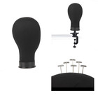 Wig Head 23inch Canvas Block Head Wig Stand With Mannequin Head For Making Wigs