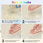 16000 Pieces Clear Water Gel Jelly Beads  Vase Filler Beads  Non Toxic Water Bea
