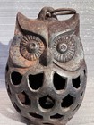 Japanese Antigue Barn Owl Lantern Cast Iron 1920   s