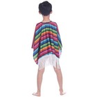 Iywish Mexican Kids Serape Poncho Costume  Multicolor  Size Child  Multicolor