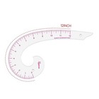 Comma Shaped French Curve Ruler For Pattern Making  Sewing  Quilting  Clear