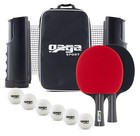 Gagasport Ping Pong Set     Retractable Net  2 Paddles  3 Balls   Case