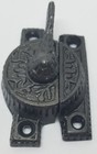 Decorative Eastlake Victorian Sash Window Lock Iron Fancy Latch Catch Antique
