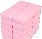 Bulk - 20 50 100 Light Pink Kraft Cotton Filled Jewelry Packaging Gift Boxes