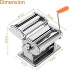 Pasta Maker Machine 9 Adjustable Thickness Settings Pasta Roller Noodle Maker