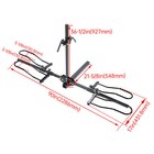 2-bike Rack Fold Hitch Carrier E-bike Fat Tire For Car Truck Fits 5   Fat Tire