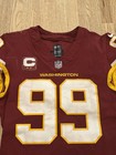Chase Young Game Used Washington Commanders Redskins Jersey Photo Matched