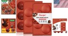 Silicone Molds Semi Sphere 5 Cavity Non Stick Reusable Chocolate Cake Mold