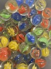      100 Vintage Cat Eye Marbles--peewees-hybrids Random Mix