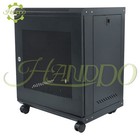 12u Wall Mount It Data Network Server Rack Cabinet Enclosure 15 5  Depth Black