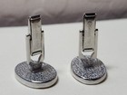 Vintage Cufflinks Sarah Coventry Oval Silver Tone Fish Jbbx3