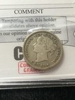 1858  Coin Mart Graded Canadian     10  Cent    f-15  