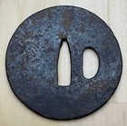 Japanese Tsuba Sword Guard Iron Samurai Katana A19101