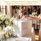 White Wedding Large Money Envelope Gift Card Box Gold Foil Holder Party Decor