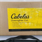 Cabela s Overnighter Camp Cot  black  Open Box