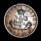 1857 - Bank Of Upper Canada  Bank Token   One Penny  - Great Condition  