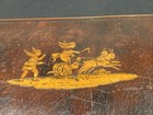 Antique Italy 19th Century Italian Marquetry Inlaid Box Cherubs Chariots   Goats