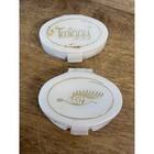 Yardley Twiggy Black White Eye Paint Compacts Set Vintage Mod Makeup
