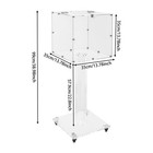 Acrylic Suggestion Box With Lock And Key Floor Standing Donation Box With Wheels