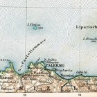 Italy  South  Printed  1910  Vintage     Original Map Napoli  Napule Calabrie