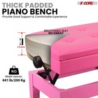 5 Core Duet Piano Bench 3 5 Inch Padded Cushioned Double Seater Wooden Stool