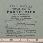 Antique 1929 Map Of Porto Rico 14   x11   