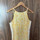 Adidas Originals Island Club 3 Stripe Floral Yellow Mini Dress Floral M New Bnwt