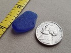 Genuine Beach Sea Glass Surf Tumbled Cobalt Blue Navy Frosted Ocean Medium H03